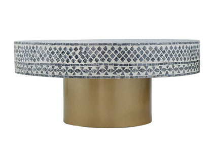 Unique Capiz Coffee Table & Pedestal Base
