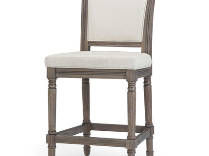 Stool With Upholstered Seat And Back