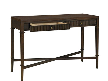 Fluted - 2 Drawer Storage Console Table - Brown
