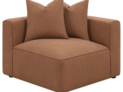 Colleen - 6 Piece Modular Sectional With Tight Seats - Terracotta