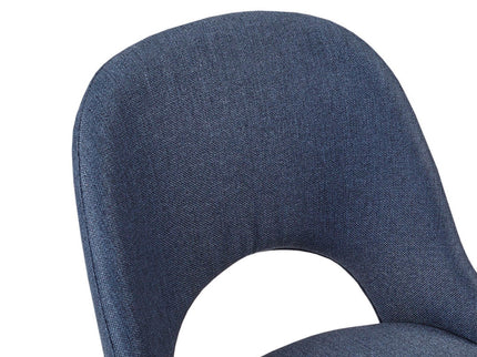 Dining Side Chair Upholstered Textured (Set of 2) - Navy