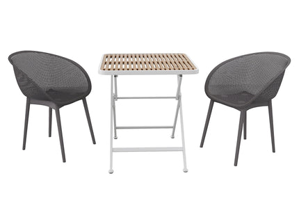 2 Pack Lounge Chair Set & Folding Square Table