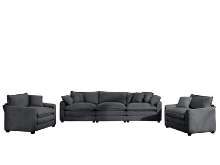Elegant Oversized Sectional Sofa Set With Deep Seats And Flexible Layout