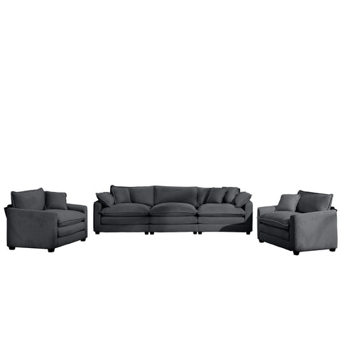 Elegant Oversized Sectional Sofa Set With Deep Seats And Flexible Layout