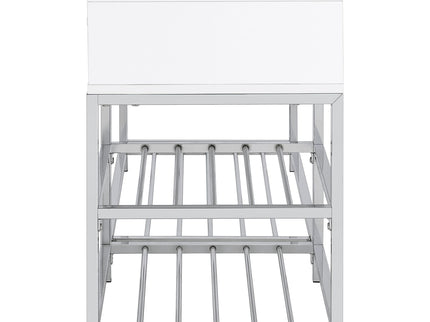 Yesler - 1 Drawer Storage Bench - Glossy White