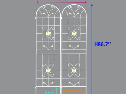 Garden Metal Trellis Rustproof Trellis For Climbing Plants Outdoor Flower Support