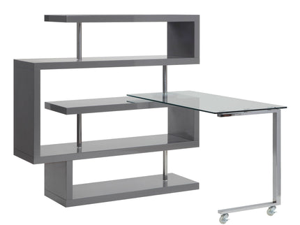 Buck II - Writing Desk With Bookshelf