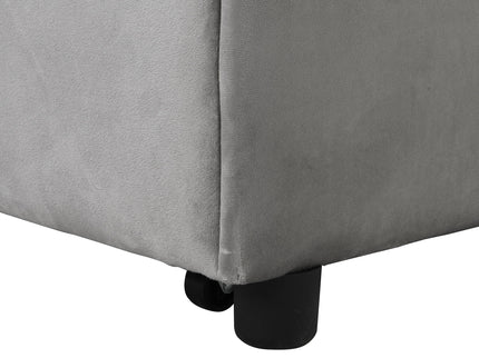 Folding Ottoman Sofa Bed - Gray Fabric