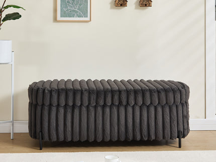 Flip Top Storage Bench With Metal Legs