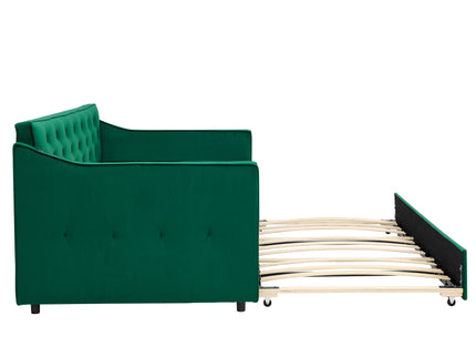 Daybed With Pop Up Trundle And USB Charging Armrest