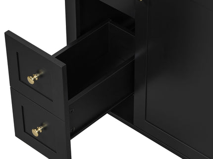 Modern Black Bathroom Vanity With Sink