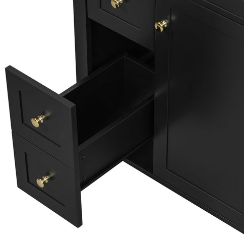 Modern Black Bathroom Vanity With Sink