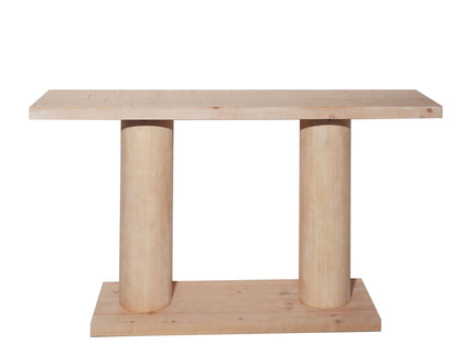 Double Cylinder Base Console Table For Living Room - Multi