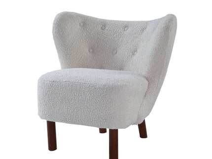 Zusud - Teddy Sherpa Accent Chair - White