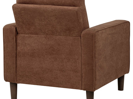Heather - Track Arm Tufted Accent Chair - Rust