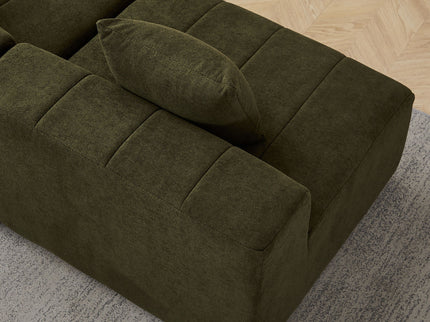 Modular Sectional Sofa With 2 Pillows, Symmetrical Design