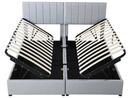 Upholstered Platform Bed With A Hydraulic Storage System