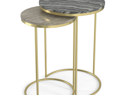 Ashley - 2 Piece Nesting Table - Gold