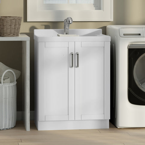 Kyle - Laundry Cabinet & Faucet And Stainless Steel Sink