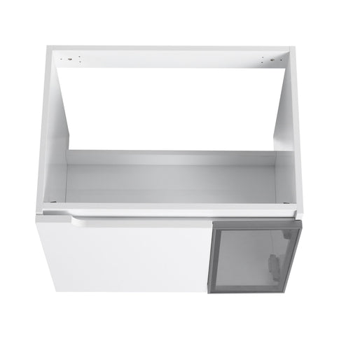 Wall Mounted Bathroom Vanity With Sink, 2 Soft Close Doors, Cabinet & Half Door
