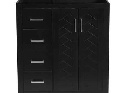 Retro Style Bathroom Vanity With 3 Drawers & Soft-Closing Doors