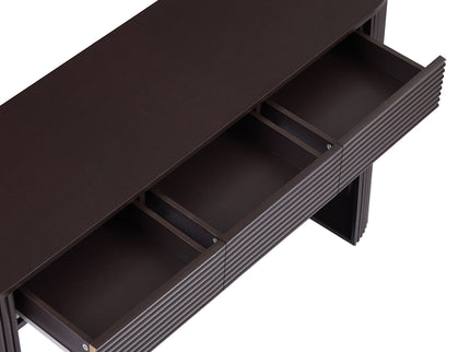 Retro Console Table With Storage, 3 Drawers
