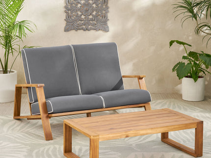 Paloma - Contemporary Loveseat And Coffee Table Set With Weather Resistant Cushions