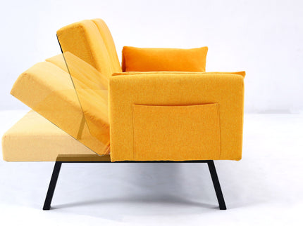 Sofa Bed With Foldable Design And Cup Holder