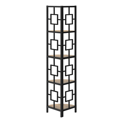 4 Tier Bookshelf, Bookcase, Etagere, Corner, For Office, Contemporary & Modern