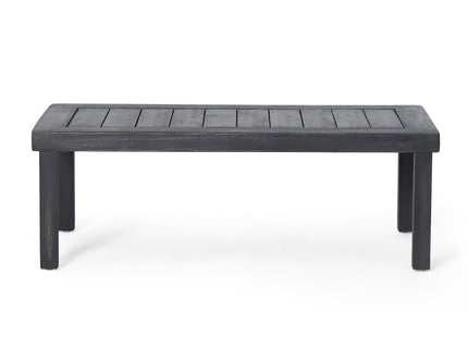 Acacia Wood Loveseat And Coffee Table Set With Cushions