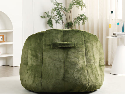 Beanbag Chair, Beanbag Sofa Chair With Armrests Stuffed High Density Foam