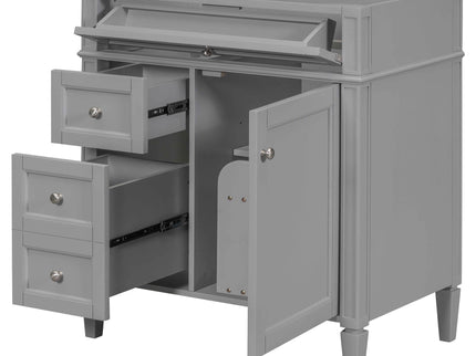 Bathroom Vanity With 2 Drawers And Tip-Out Drawer, Storage Cabinet