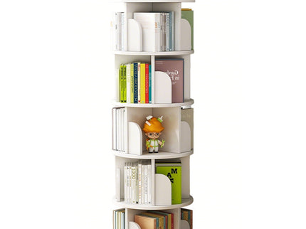 5 Tier Rotating Bookshelf, Spinning Design
