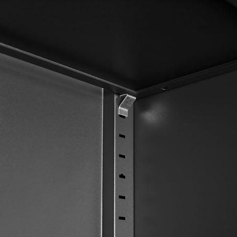 2 Door File Cabinet With Lock, 4 Adjustable Shelves, Heavy-Duty