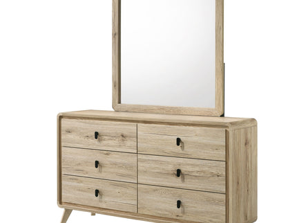 Dresser, 6 Drawers Storage - Beige