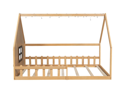 House Bed With Window And Fence