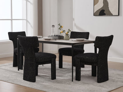 Armless Curved Back Accent Chairs