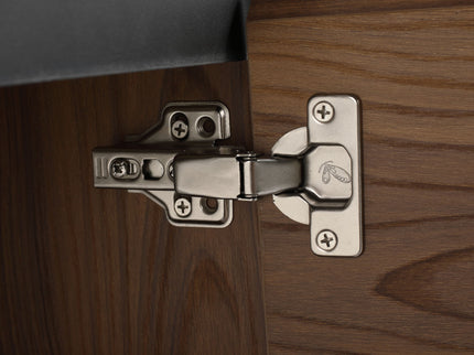 Bathroom Vanity Set With Resin Countertop Sink And 2 Doors, Engineered Wood