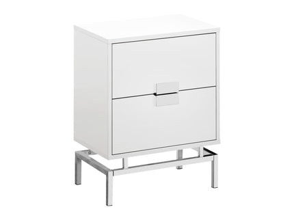 Accent Side Table, Storage Drawer, Modern Design
