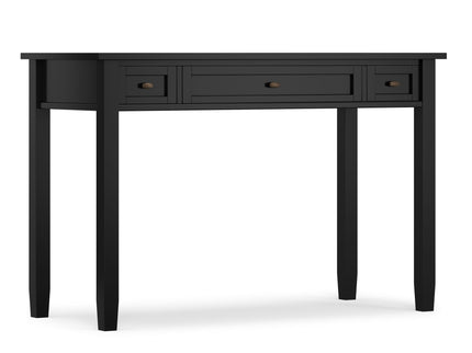 Warm Shaker - Writing Desk With Drawers - Black