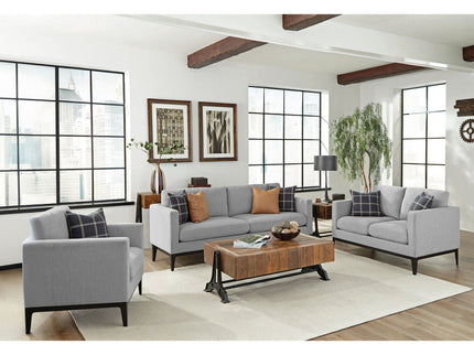 Saba - Upholstered Chair With Reversible Cushions - Gray