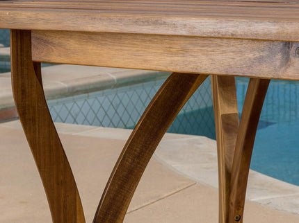Outdoor Hermosa 7 Piece Wood Dining Set With Cushions - Teak