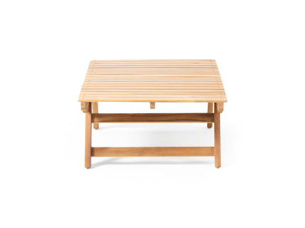 Outdoor Acacia Wood Coffee Table With Open Slat Design