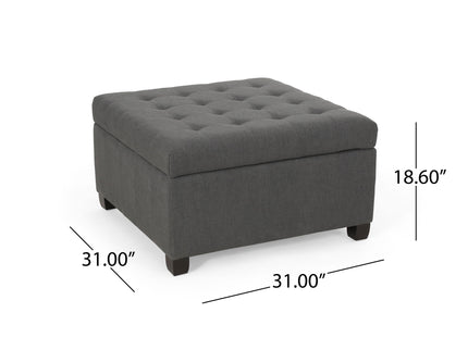 Isabella - Contemporary Ottoman With Storage