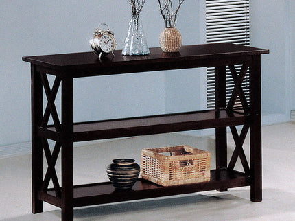 Sofa Table With Shelf - Brown