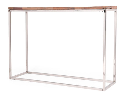 Console Table - Brown / Silver