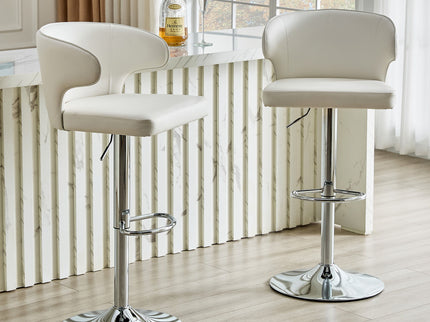 Adjustable Swivel Bar Chair With Ergonomic High Back Design