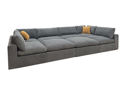 Custom Configuration Modular Sectional & Toss Pillows