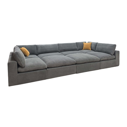 Custom Configuration Modular Sectional & Toss Pillows