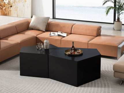 Irregular Pentagon Nesting Coffee Table Set